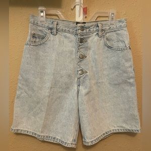 High Waisted Button Fly Jean Shorts juniors 11
